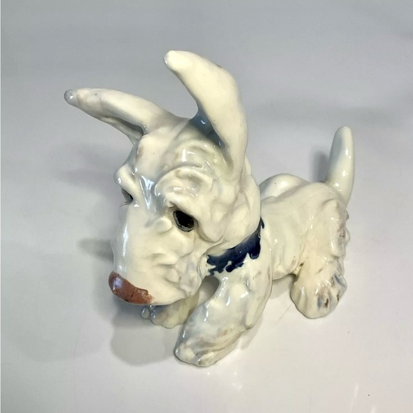 Austrian GOLDSCHEIDER MEISINGER Porcelain Scottie Dog Figurine 1930’s Signed - Picture 10 of 14